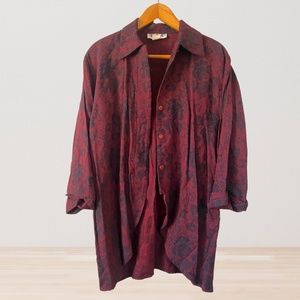 Vintage Blouse Long sleeve Button Up